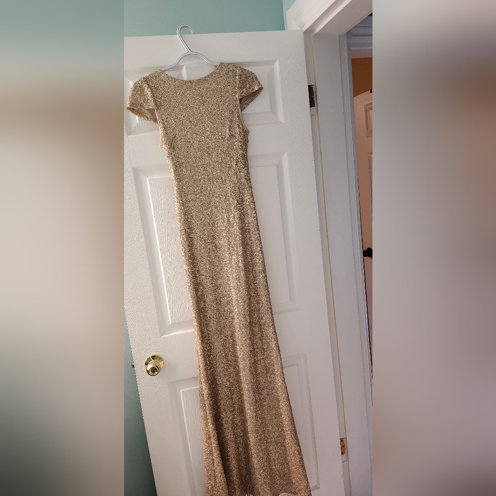 Size 8 Sorella Vita Gold Gown